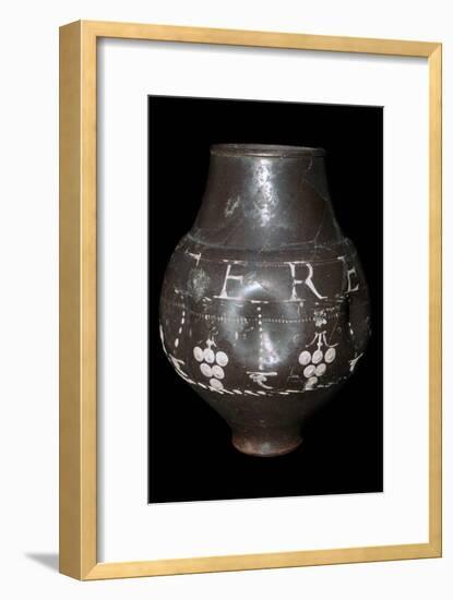 Roman vase inscribed 'Utere Felix', 3rd century. Artist: Unknown-Unknown-Framed Giclee Print