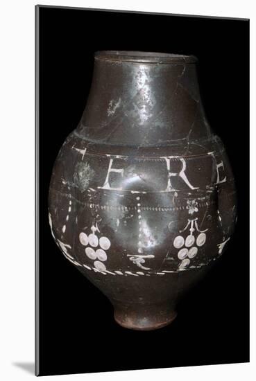 Roman vase inscribed 'Utere Felix', 3rd century. Artist: Unknown-Unknown-Mounted Giclee Print