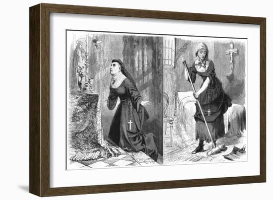 Romance and Reality 1869-null-Framed Art Print