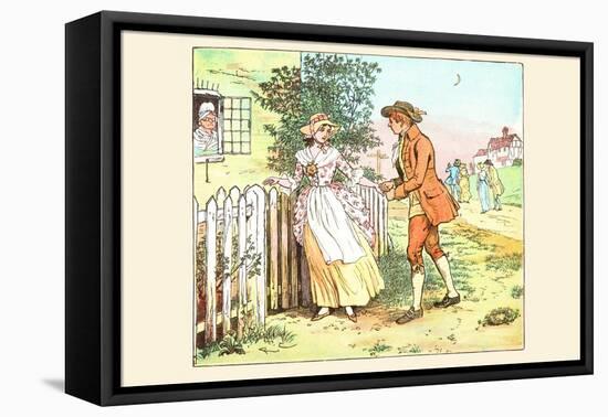 Romance at the Gate-Randolph Caldecott-Framed Stretched Canvas