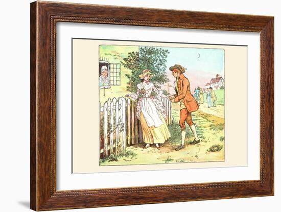 Romance at the Gate-Randolph Caldecott-Framed Art Print