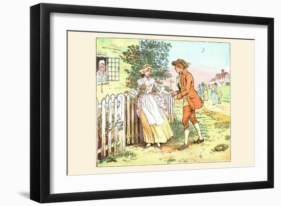 Romance at the Gate-Randolph Caldecott-Framed Art Print