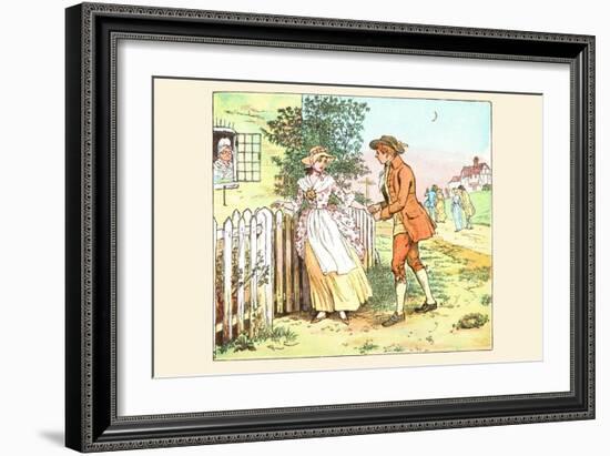 Romance at the Gate-Randolph Caldecott-Framed Art Print