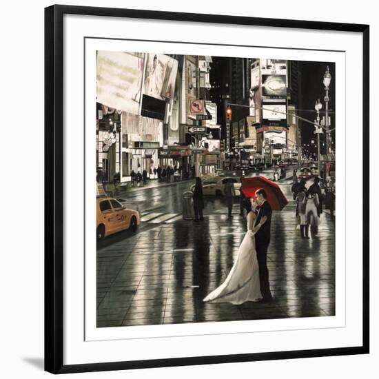 Romance in New York-Pierre Benson-Framed Art Print