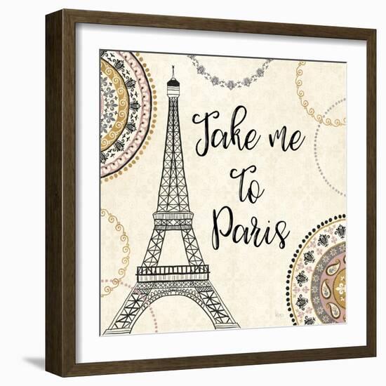 Romance in Paris I-Veronique Charron-Framed Art Print