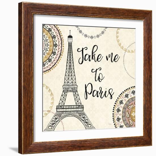 Romance in Paris I-Veronique Charron-Framed Art Print