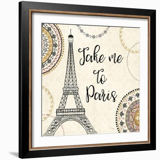 Romance in Paris I-Veronique Charron-Framed Art Print