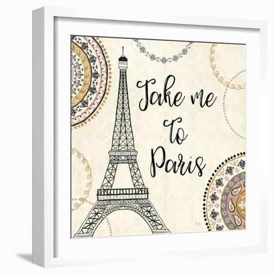 Romance in Paris I-Veronique Charron-Framed Art Print