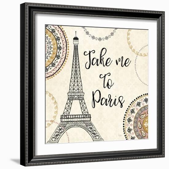 Romance in Paris I-Veronique Charron-Framed Art Print