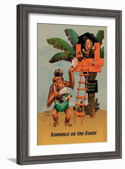 Romance on the Route-Lawson Wood-Framed Art Print