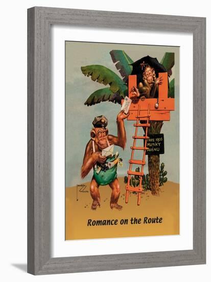 Romance on the Route-Lawson Wood-Framed Art Print