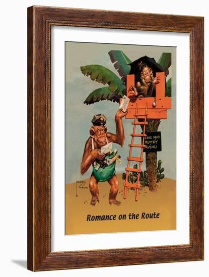 Romance on the Route-Lawson Wood-Framed Art Print
