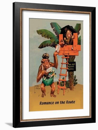 Romance on the Route-Lawson Wood-Framed Art Print