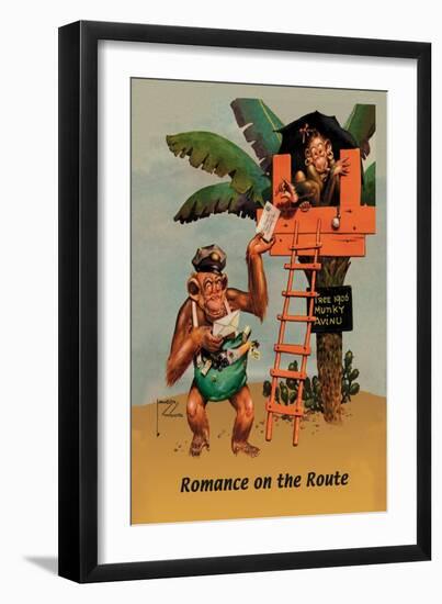 Romance on the Route-Lawson Wood-Framed Art Print