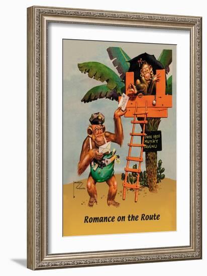 Romance on the Route-Lawson Wood-Framed Art Print