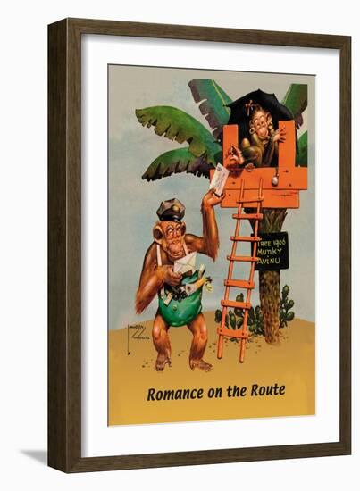 Romance on the Route-Lawson Wood-Framed Art Print