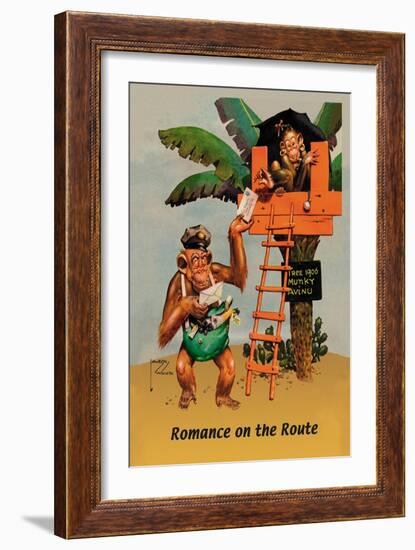 Romance on the Route-Lawson Wood-Framed Art Print