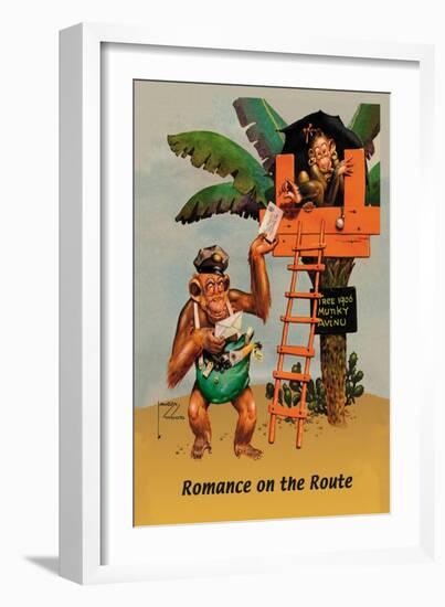 Romance on the Route-Lawson Wood-Framed Art Print