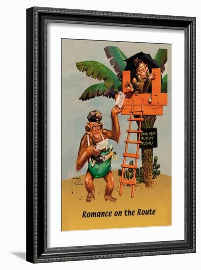 Romance on the Route-Lawson Wood-Framed Art Print