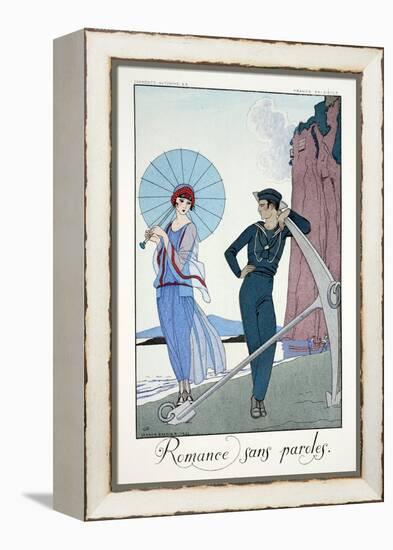 Romances Sans Paroles, from 'Falbalas and Fanfreluches, Almanach des Modes-Georges Barbier-Framed Premier Image Canvas