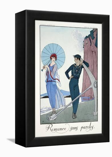 Romances Sans Paroles, from 'Falbalas and Fanfreluches, Almanach des Modes-Georges Barbier-Framed Premier Image Canvas