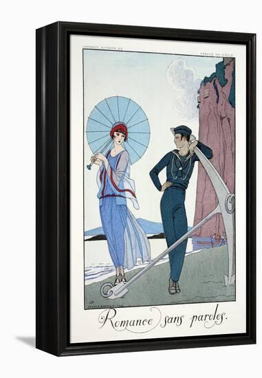 Romances Sans Paroles, from 'Falbalas and Fanfreluches, Almanach des Modes-Georges Barbier-Framed Premier Image Canvas