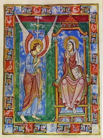 Albani Psalter, Annunciation, 1121-1146' Giclee Print - Romanesque | Art.com