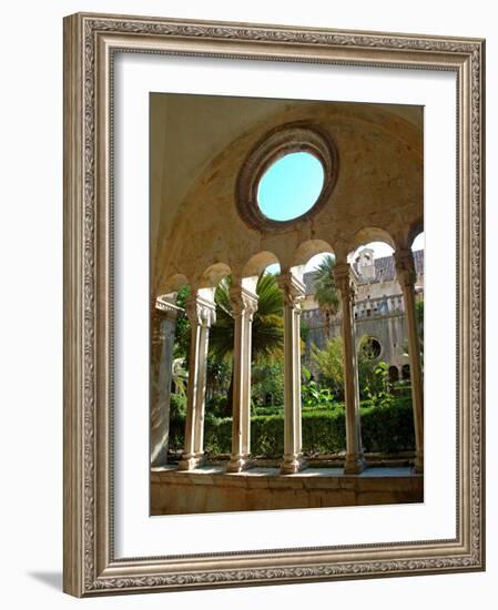 Romanesque Cloister, Franciscan Monastery, Dubrovnik, Croatia-Lisa S. Engelbrecht-Framed Photographic Print