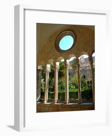 Romanesque Cloister, Franciscan Monastery, Dubrovnik, Croatia-Lisa S. Engelbrecht-Framed Photographic Print