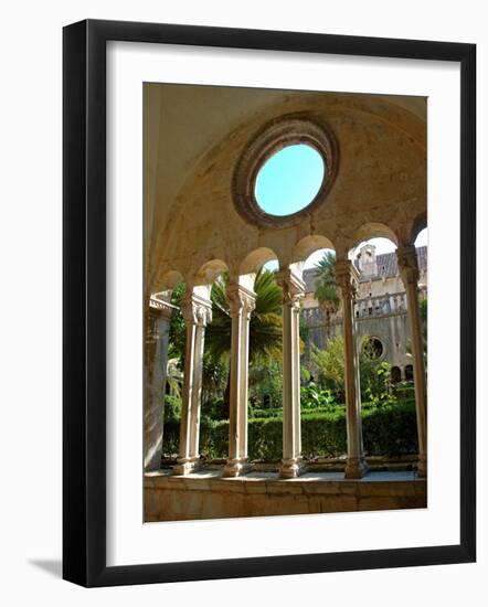 Romanesque Cloister, Franciscan Monastery, Dubrovnik, Croatia-Lisa S. Engelbrecht-Framed Photographic Print