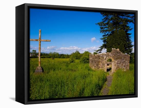 Romanesque Doorway, Kilbunny Church, Portlaw, County Waterford, Ireland-null-Framed Premier Image Canvas