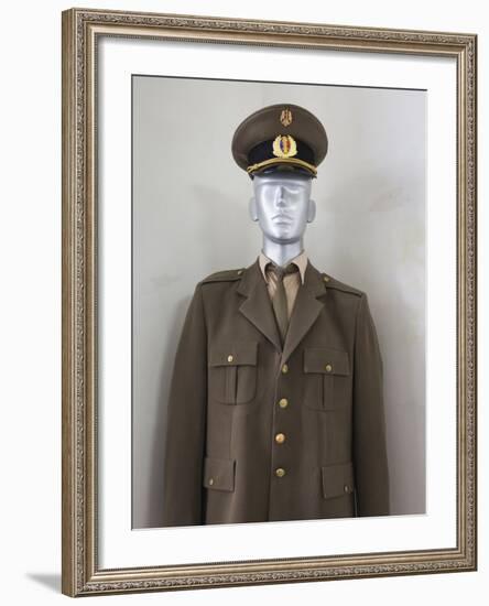 Romania, Banat Region, Timisoara, Military and Police Uniforms-Walter Bibikow-Framed Photographic Print