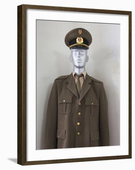 Romania, Banat Region, Timisoara, Military and Police Uniforms-Walter Bibikow-Framed Photographic Print