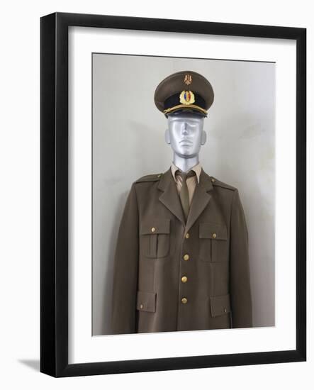 Romania, Banat Region, Timisoara, Military and Police Uniforms-Walter Bibikow-Framed Photographic Print