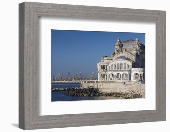 Romania, Black Sea Coast, Constanta, Constanta Casino Building-Walter Bibikow-Framed Photographic Print