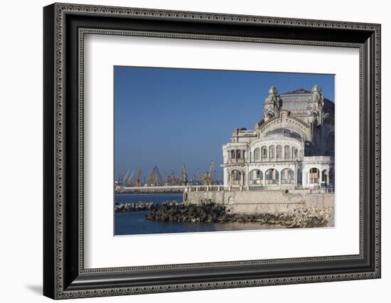 Romania, Black Sea Coast, Constanta, Constanta Casino Building-Walter Bibikow-Framed Photographic Print