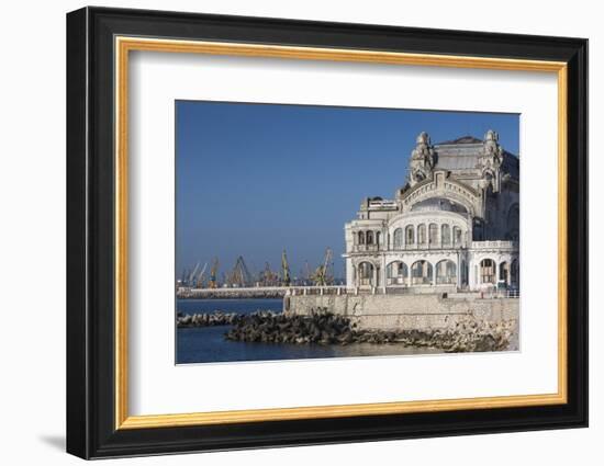 Romania, Black Sea Coast, Constanta, Constanta Casino Building-Walter Bibikow-Framed Photographic Print