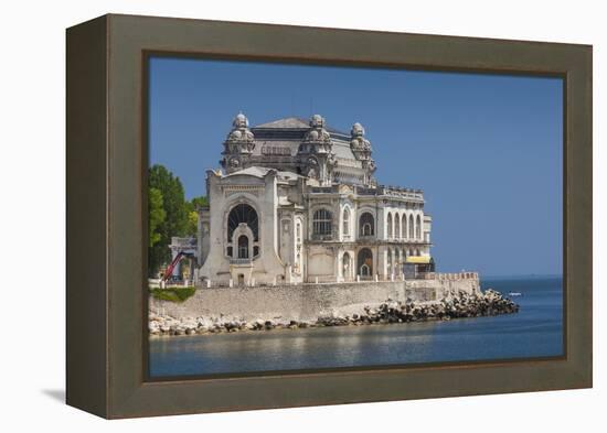Romania, Black Sea Coast, Constanta, Constanta Casino Building-Walter Bibikow-Framed Premier Image Canvas