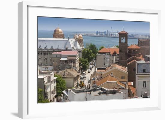 Romania, Black Sea Coast, Constanta, Elevated City View-Walter Bibikow-Framed Photographic Print