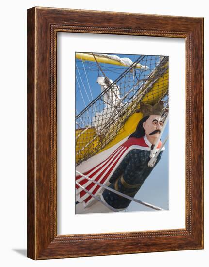 Romania, Black Sea Coast, Constanta, Figurehead of a Ship-Walter Bibikow-Framed Photographic Print