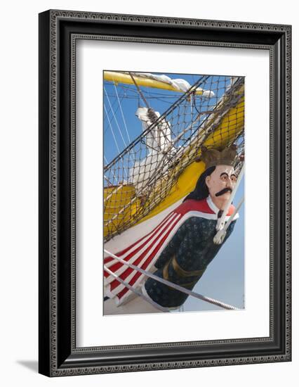 Romania, Black Sea Coast, Constanta, Figurehead of a Ship-Walter Bibikow-Framed Photographic Print