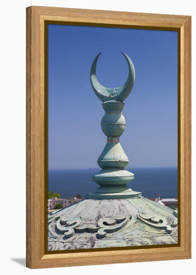 Romania, Black Sea Coast, Constanta, Geamia Hunchiar Mosque-Walter Bibikow-Framed Premier Image Canvas