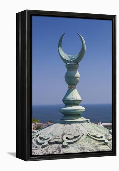 Romania, Black Sea Coast, Constanta, Geamia Hunchiar Mosque-Walter Bibikow-Framed Premier Image Canvas