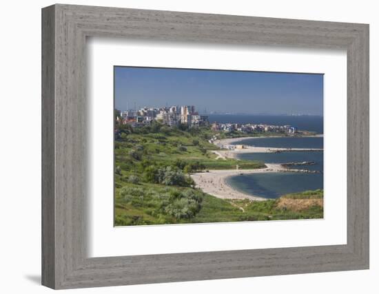 Romania, Black Sea Coast, Constanta, Modern Beach, Beachfront Building-Walter Bibikow-Framed Photographic Print