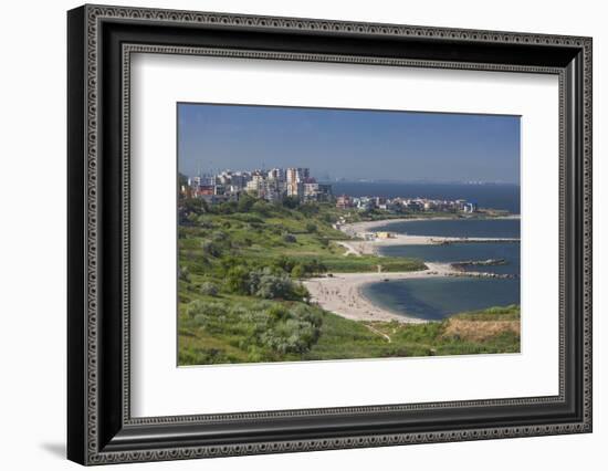 Romania, Black Sea Coast, Constanta, Modern Beach, Beachfront Building-Walter Bibikow-Framed Photographic Print