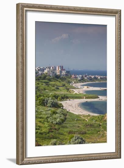 Romania, Black Sea Coast, Constanta, Modern Beach, Beachfront Building-Walter Bibikow-Framed Photographic Print