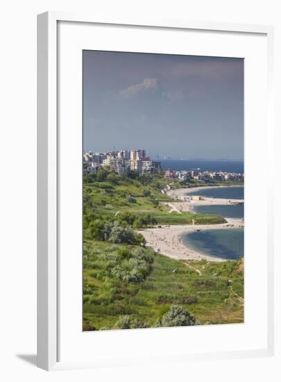 Romania, Black Sea Coast, Constanta, Modern Beach, Beachfront Building-Walter Bibikow-Framed Photographic Print