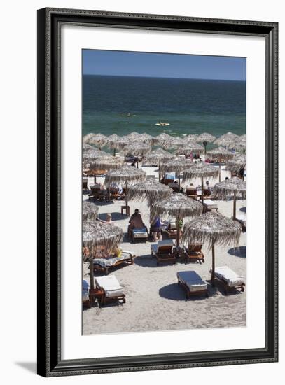 Romania, Black Sea Coast, Mamaia, Elevated Beachfront View-Walter Bibikow-Framed Photographic Print