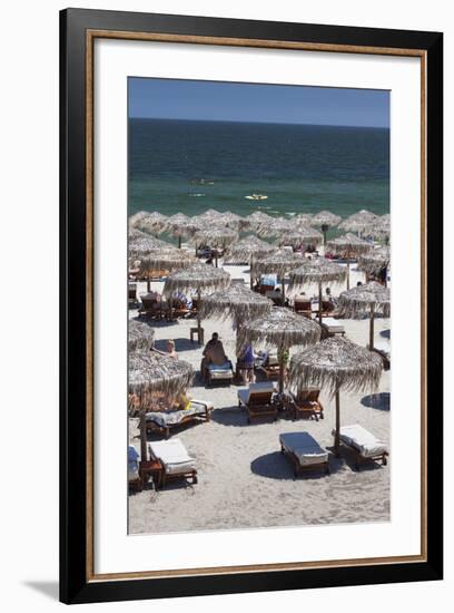 Romania, Black Sea Coast, Mamaia, Elevated Beachfront View-Walter Bibikow-Framed Photographic Print