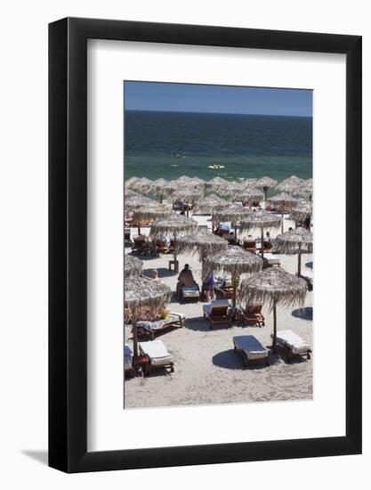 Romania, Black Sea Coast, Mamaia, Elevated Beachfront View-Walter Bibikow-Framed Photographic Print